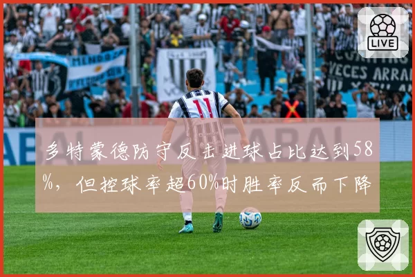 多特蒙德防守反击进球占比达到58%，但控球率超60%时胜率反而下降23%